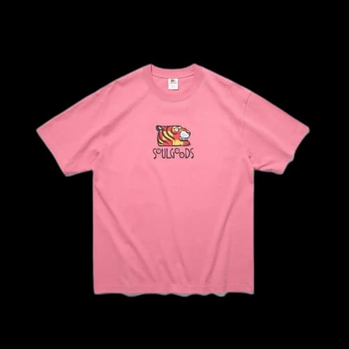 SOULGOODS Tiger Logo T-shirt Pink