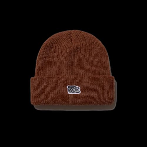 SOULGOODS Grey Tiger Logo Beanie Brown