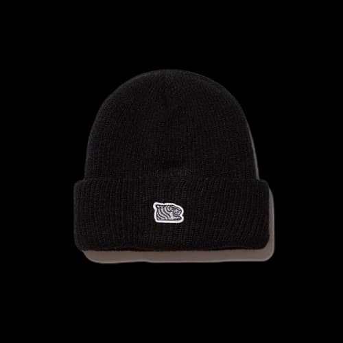 SOULGOODS Grey Tiger Logo Beanie Black