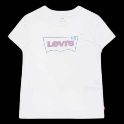 LEVI'S Levis Casual Alphabet Printing Short Sleeve White