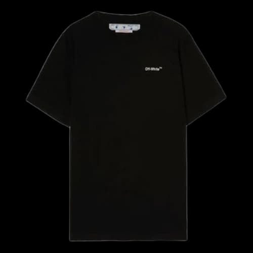 Off-White Arrow Logo Printing Round Neck Pullover Short Sleeve Loose Fit Black