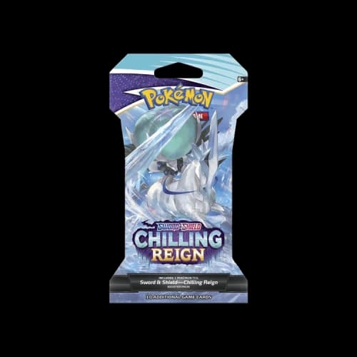 Pokémon Sword & Shield: Chilling Reign Sleeved Booster Pack (Ice Rider Calyrex Artwork)