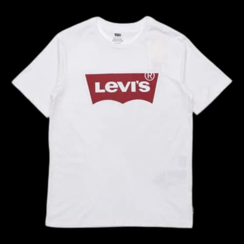 To Be Defined Levis Classic Logo White Printing Short Sleeve White