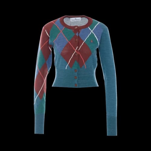 Vivienne Westwood Argyle Cropped Cardigan 'Multicolor'