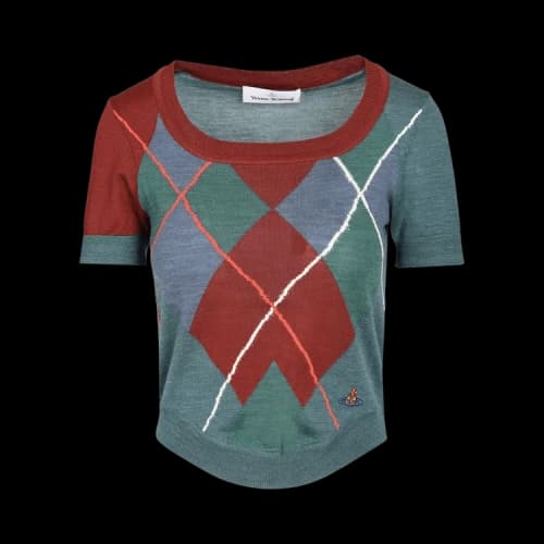 Vivienne Westwood Argyle Bodice Tee 'Multicolor'