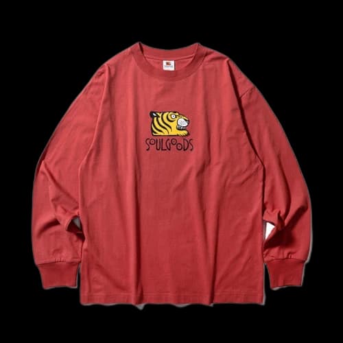 SOULGOODS Logo Autumn L/S T-Shirt Red