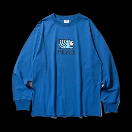 SOULGOODS Logo Autumn L/S T-Shirt Blue