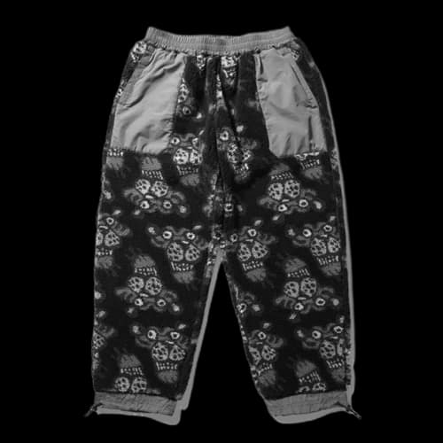 SOULGOODS Allover Tiger Logo Fleece Pants Black
