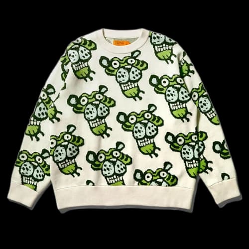 SOULGOODS 1st Anniversary Tiger Knitting Sweater White