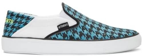 Vetements Babouche Blue Houndstooth