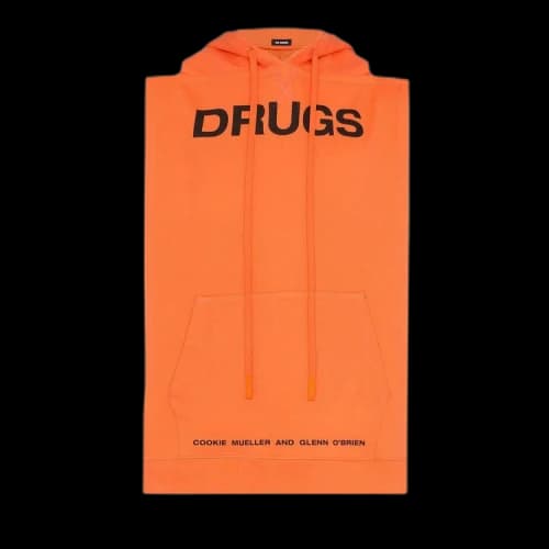 Raf Simons Drugs Backless Cotton Jersey Sweatshirt Vest 'Orange'