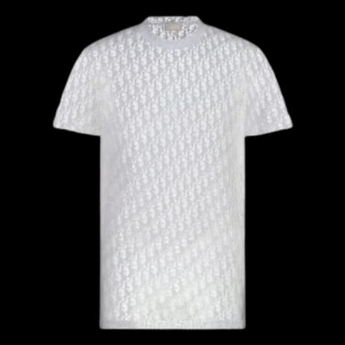 DIOR Knit Printing Short Sleeve White