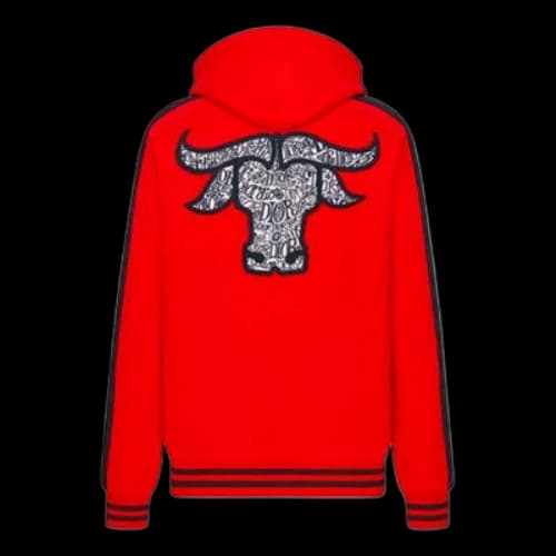 DIOR SS21 Color Matching Double-Sidedd T-Shirt For Men Red