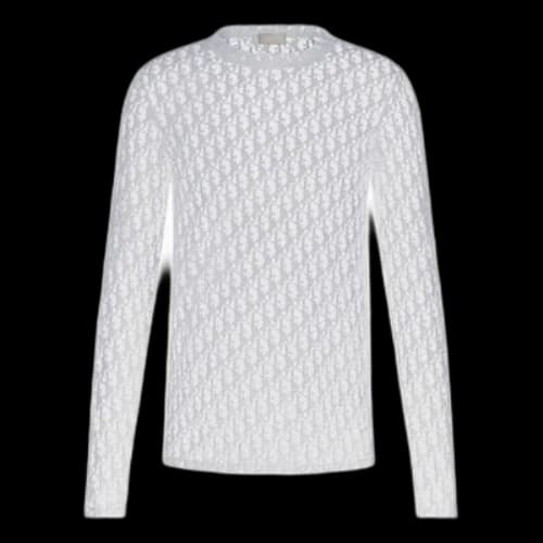 DIOR SS21 Cotton Painting Print For Men White