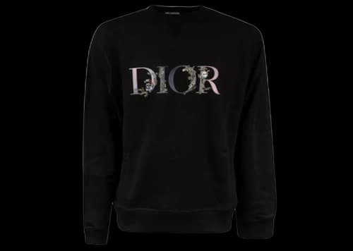 Dior Floral Logo Crewneck Black