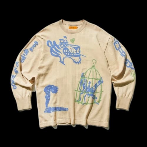 SOULGOODS Hand Painted Knit Sweater Sand