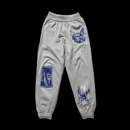 SOULGOODS Hand Painted Knit Pants Grey