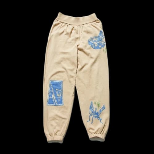 SOULGOODS Hand Painted Knit Pants Sand