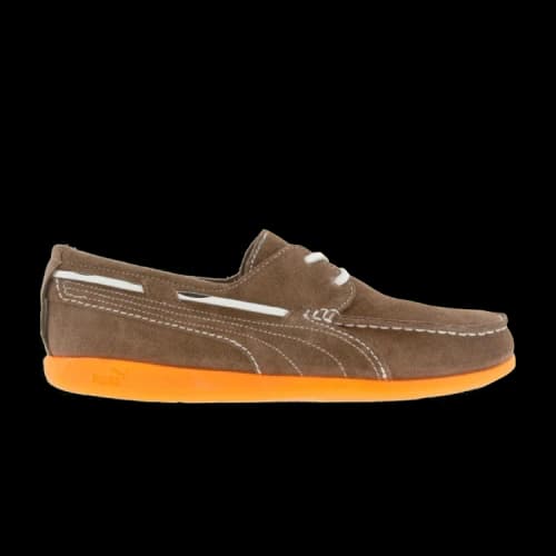 PUMA Yacht Battleship Boat Shoes Men's Brown