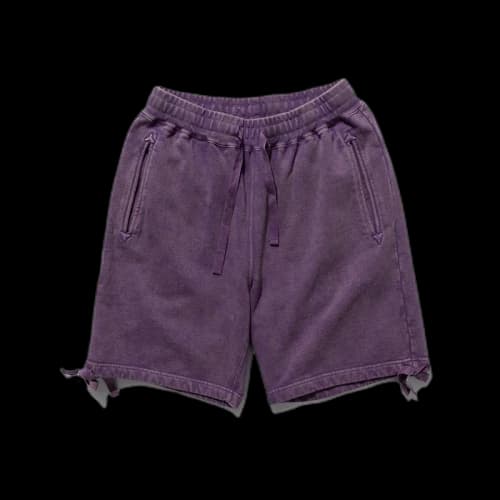 SOULGOODS Washed Knit Shorts Purple