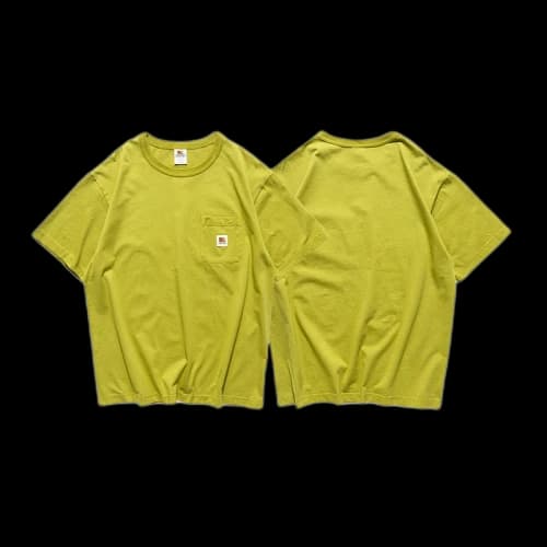 SOULGOODS Oversize Tiger Logo Pocket T-shirt Olive
