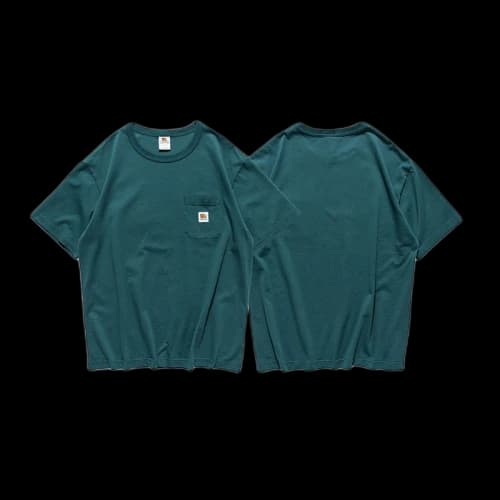 SOULGOODS Oversize Tiger Logo Pocket T-shirt Green