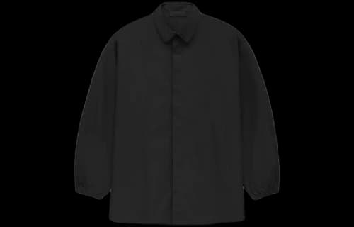 Fear of God Essentials Button Down Shirt 'Jet Black'