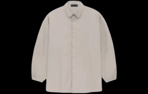 Fear of God Essentials Button Down Shirt 'Silver Cloud'