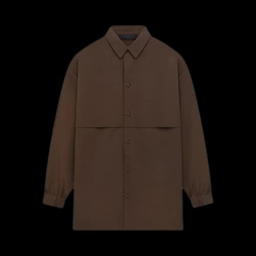 Fear of God Essentials Military Nylon Overshirt Brown