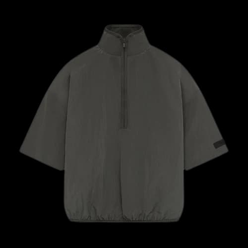Fear of God Essentials Half Zip Mockneck Shirt 'Ink'
