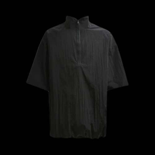 Fear of God Essentials Half Zip Mockneck Shirt 'Jet Black'