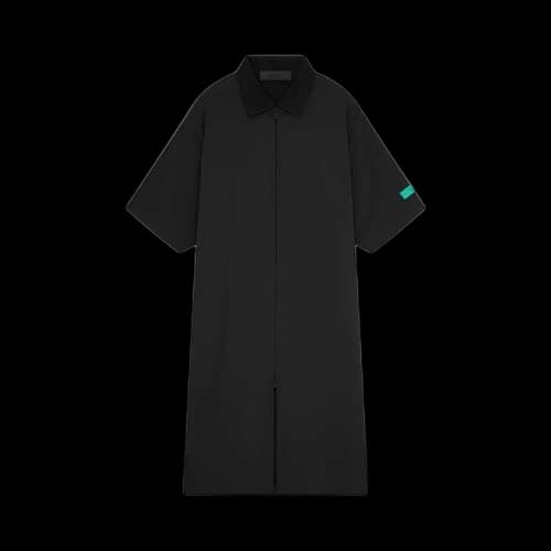 Fear of God Essentials Full Zip Polo Dress 'Jet Black'