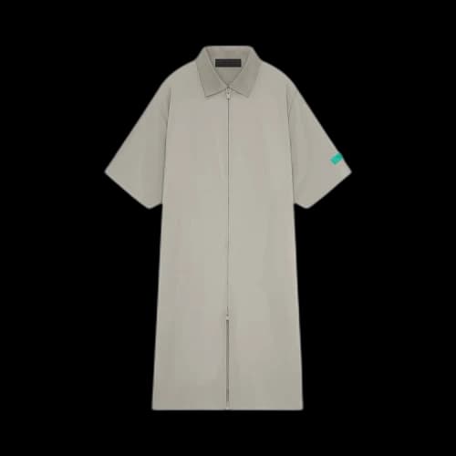 Fear of God Essentials Full Zip Polo Dress 'Seal'