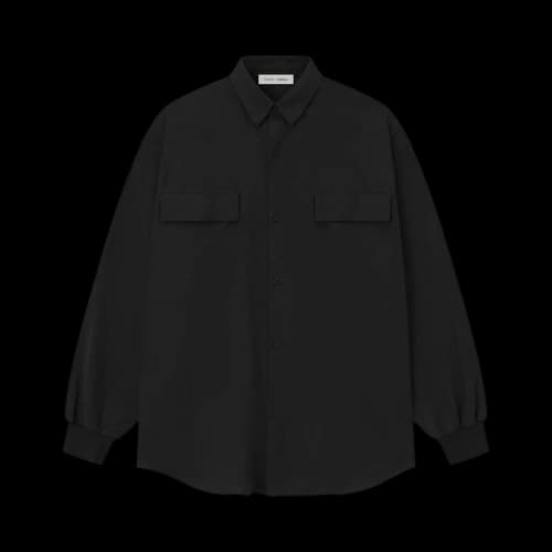 Fear of God Essentials Oxford Shirt 'Jet Black'