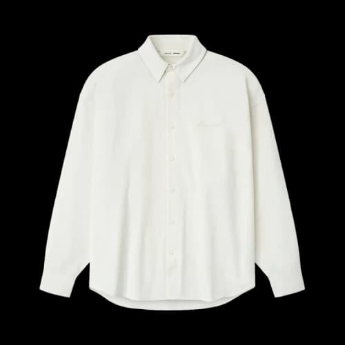 Fear of God Essentials Signature Button Up Shirt 'Ivory'