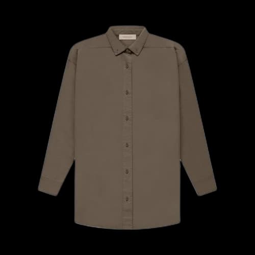 Fear of God Essentials Long-Sleeve Oxford 'Wood'