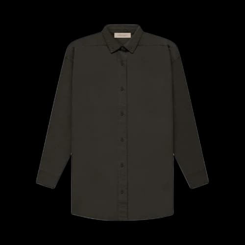 Fear of God Essentials Long-Sleeve Oxford 'Off Black'