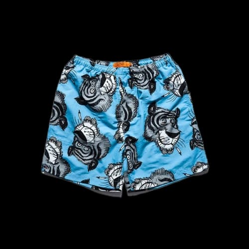 SOULGOODS All Over Tiger Beach Shorts Sky Blue