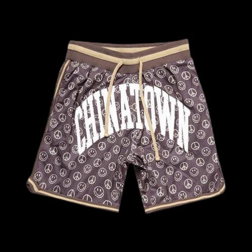 Chinatown Market Smiley Cabana Basketball Short 'Brown'