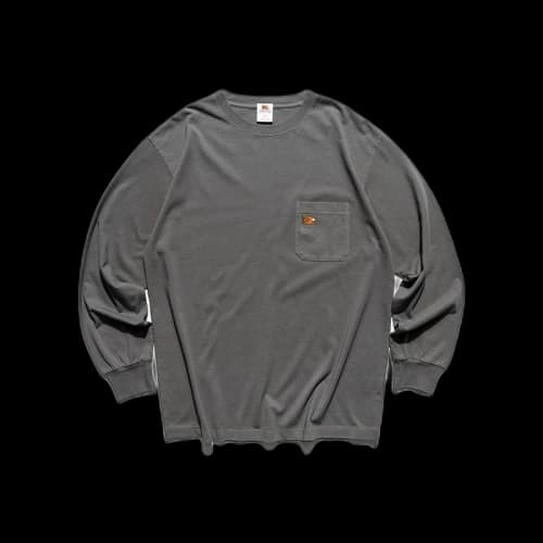 SOULGOODS Mini Logo Pocket L/S T-shirt Grey