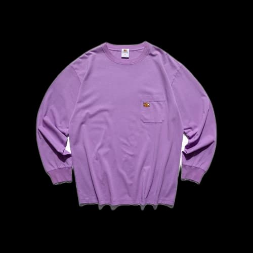 SOULGOODS Mini Logo Pocket L/S T-shirt Purple