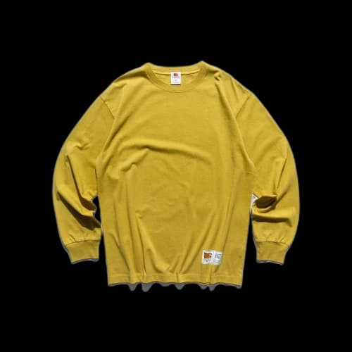 SOULGOODS Logo Tag L/S T-shirt Mustard