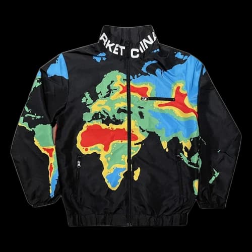 Chinatown Market Zip Jacket 'Black'