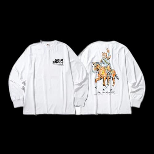 SOULGOODS Stallion & Soldier L/S T-Shirt White