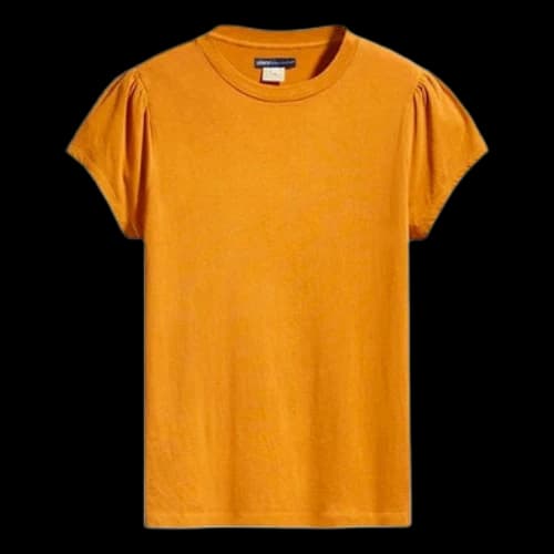 LEVI'S Levis Round Neck Slim Fit Short Sleeve Yellow