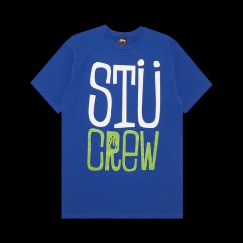 Stussy STU Crew Tee 'Blue'