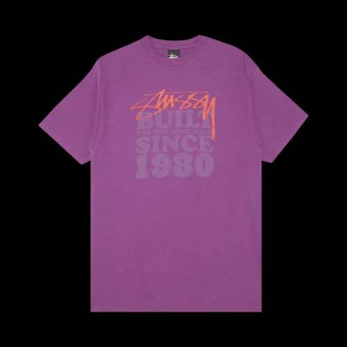 Stussy Gear Built Since 80 Tee 'Purple'