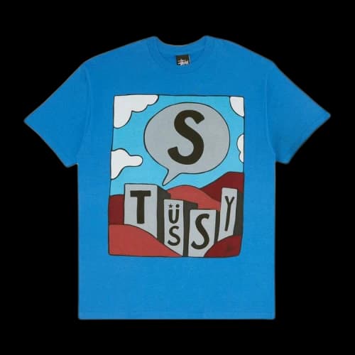Stussy Parra Building Blocks Tee 'Blue'