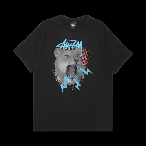 Stussy Pop Lion Tee 'Black'