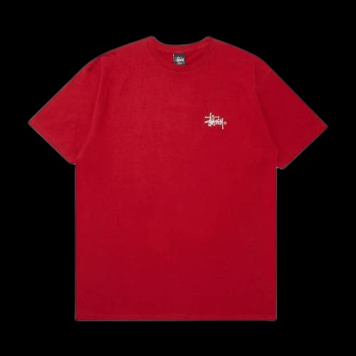 Stussy Basic Logo Tee 'Wine'